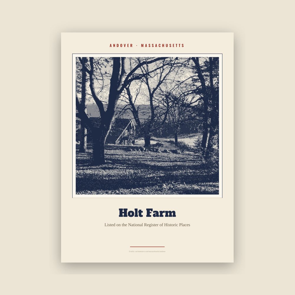 Andover Holt Farm Landmark Print