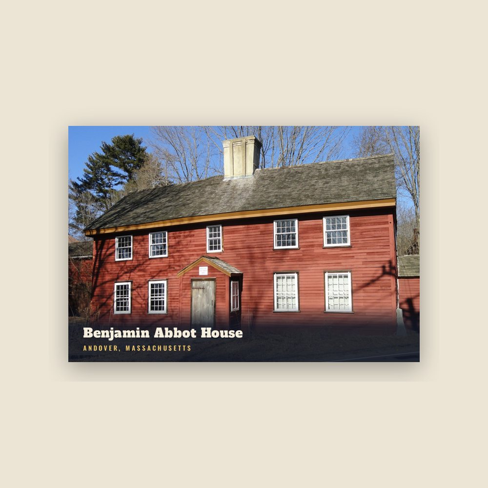 Andover Benjamin Abbot House Postcard