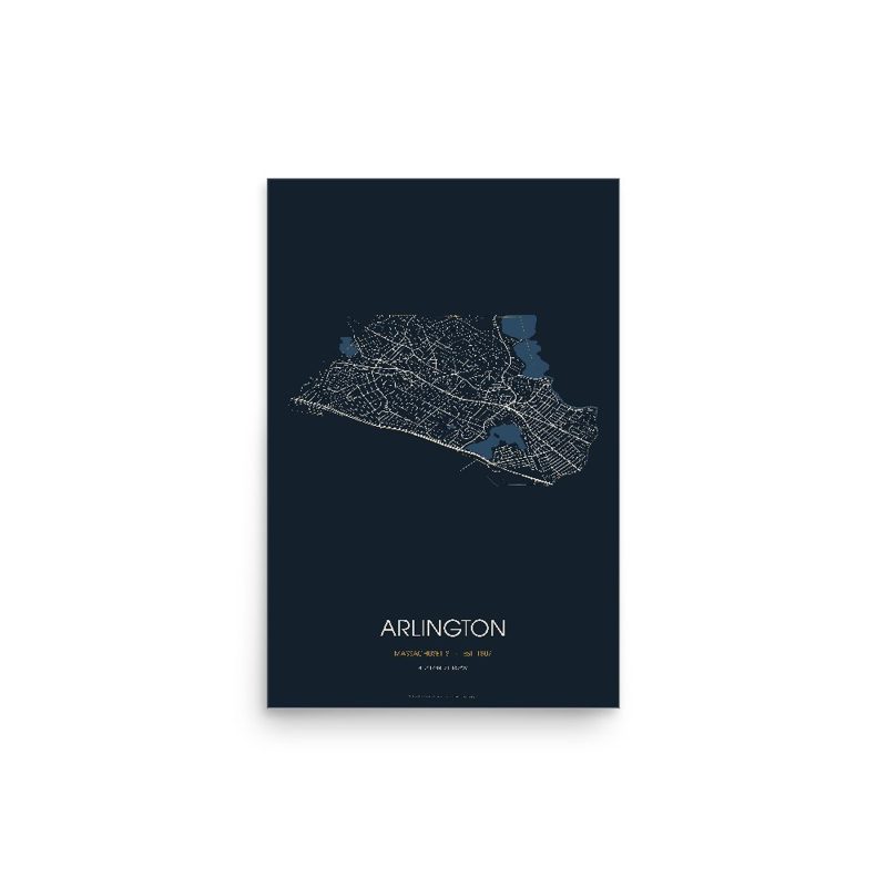 Arlington Street Map Poster · Midnight
