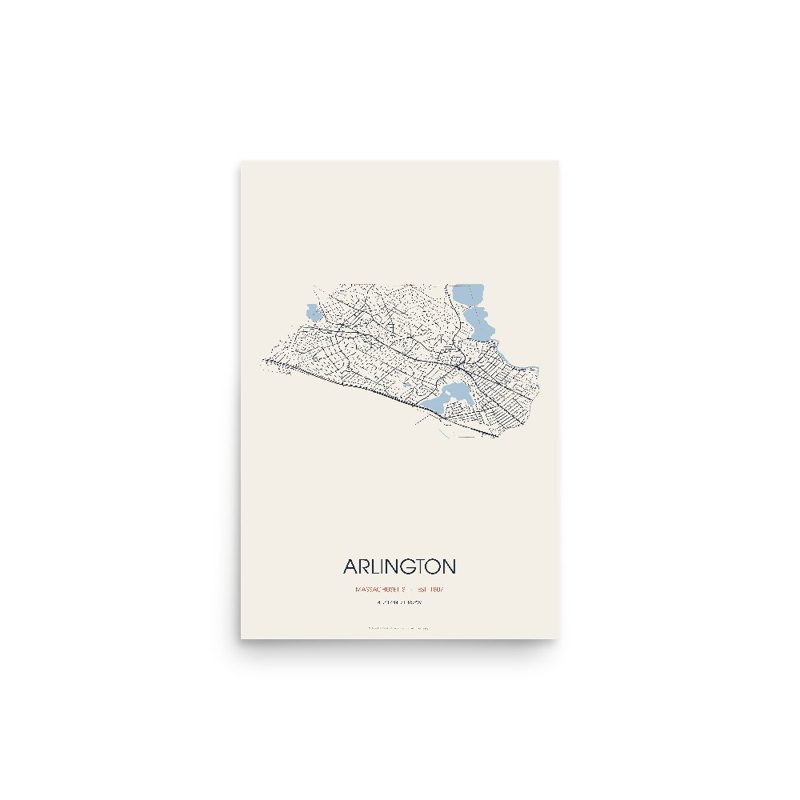 Arlington Street Map Poster · Linen