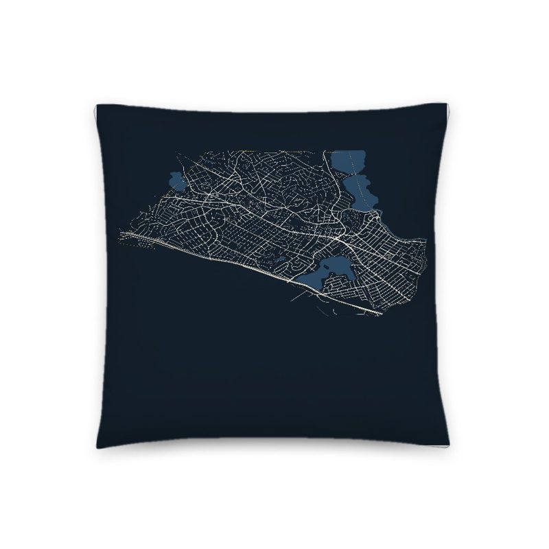 Arlington Map Throw Pillow