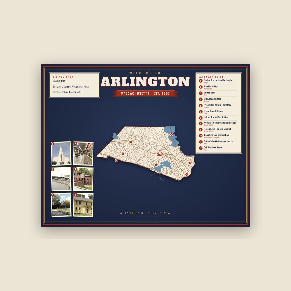Arlington Map Placemat