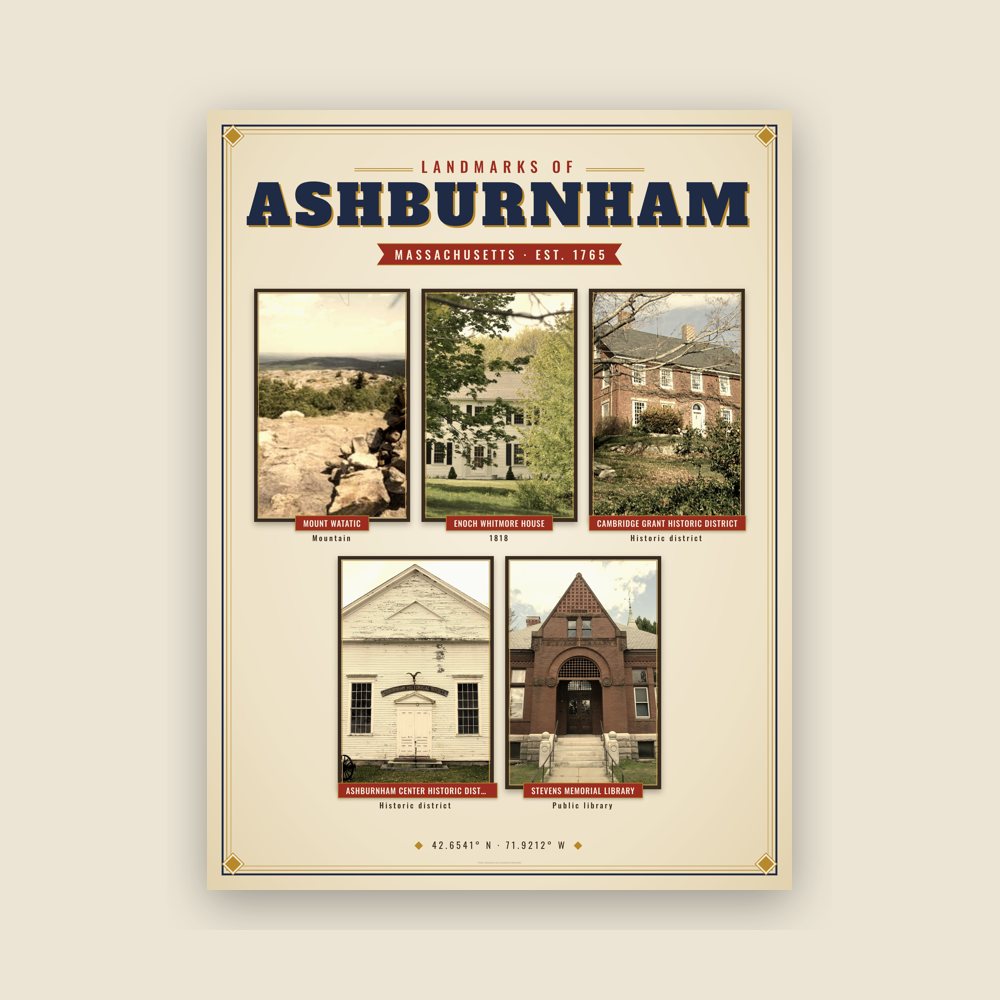 Ashburnham Landmarks Photo Poster
