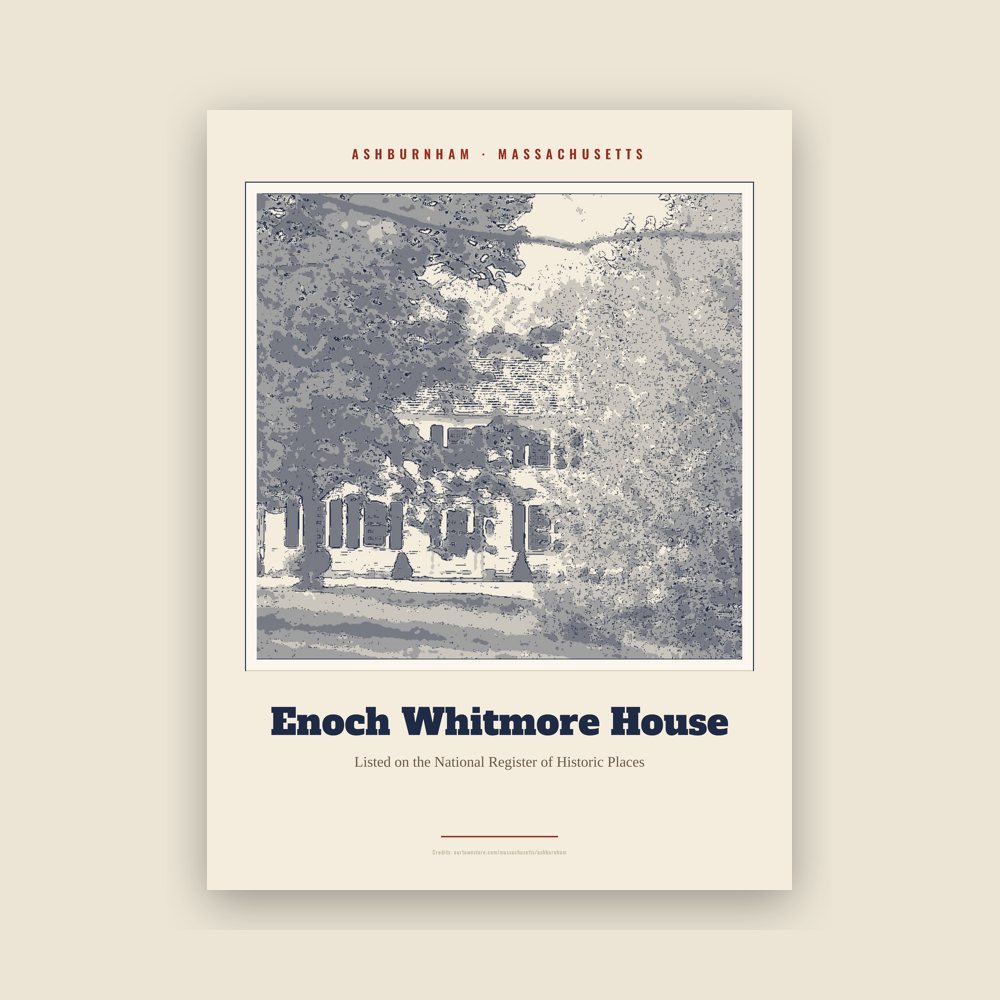 Ashburnham Enoch Whitmore House Landmark Print