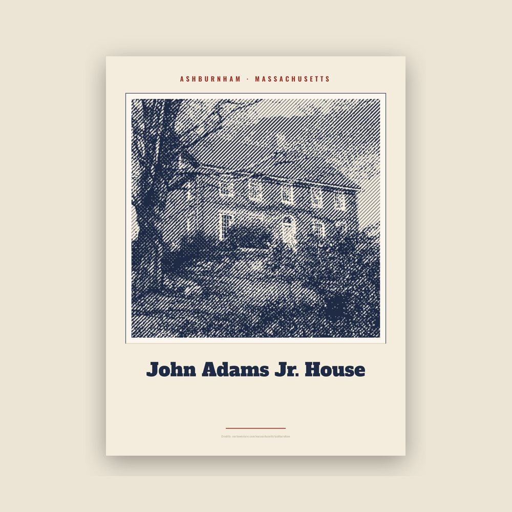 Ashburnham John Adams Jr. House Landmark Print