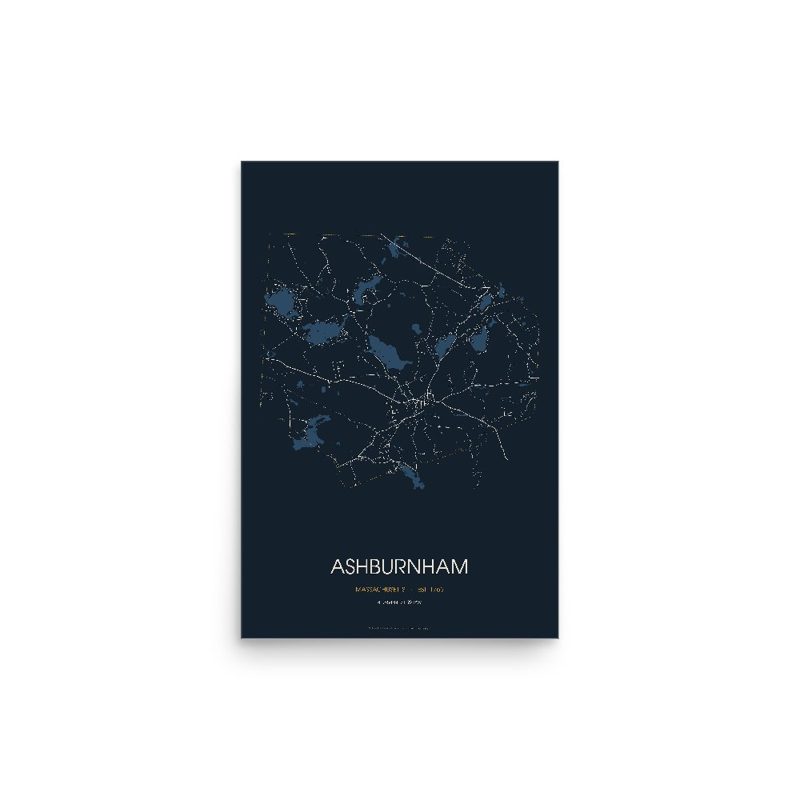 Ashburnham Street Map Poster · Midnight