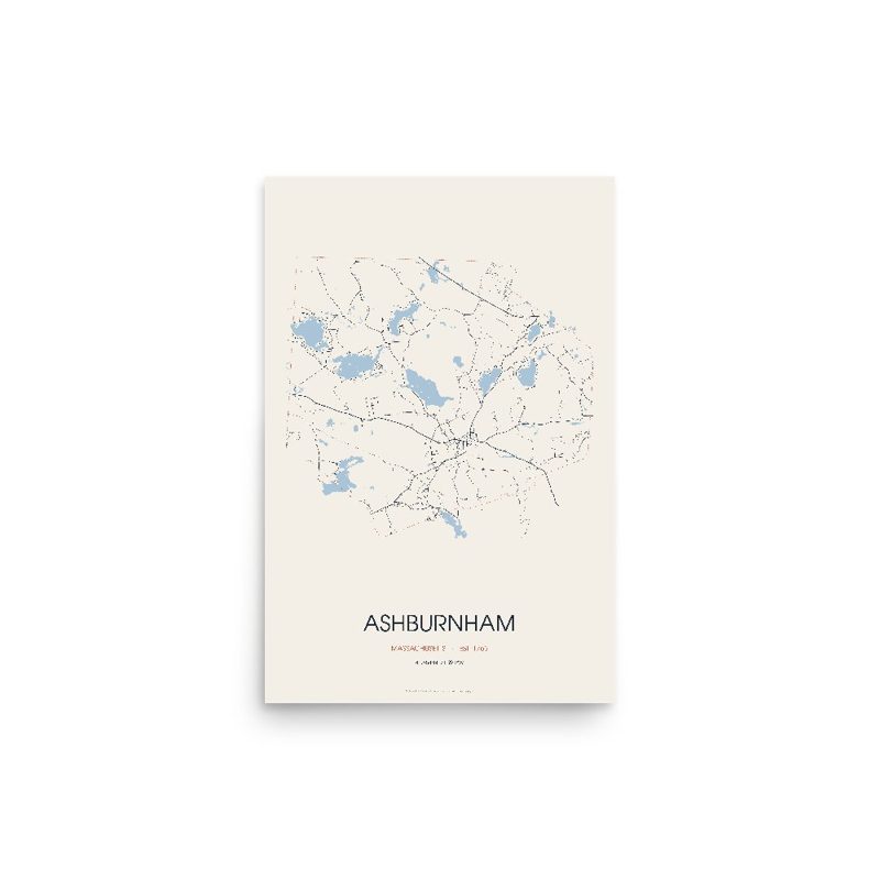 Ashburnham Street Map Poster · Linen