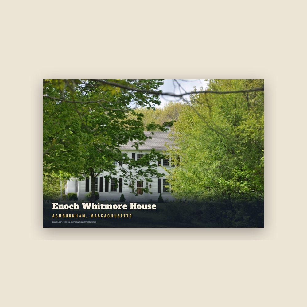 Ashburnham Enoch Whitmore House Postcard