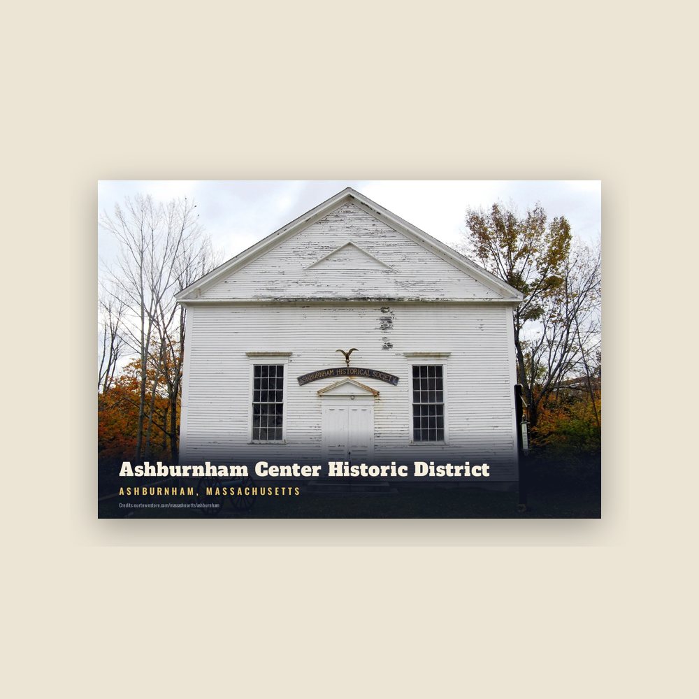 Ashburnham Ashburnham Center Historic District Postcard