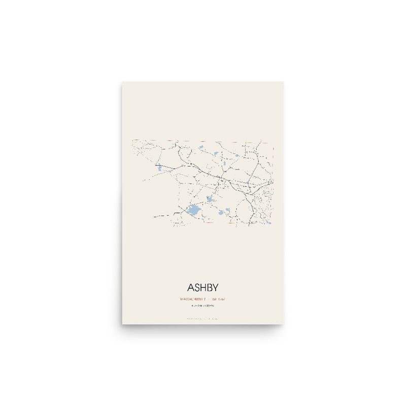 Ashby Street Map Poster · Linen