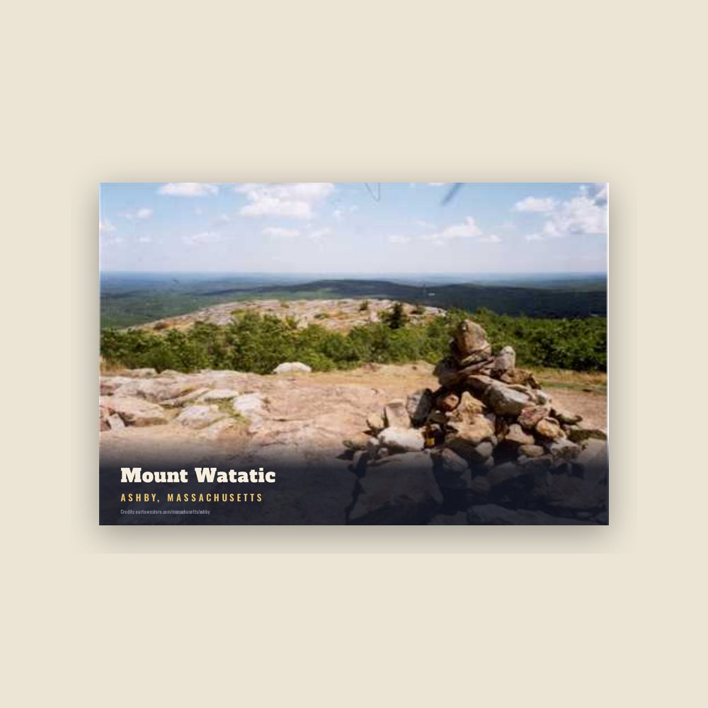 Ashby Mount Watatic Postcard