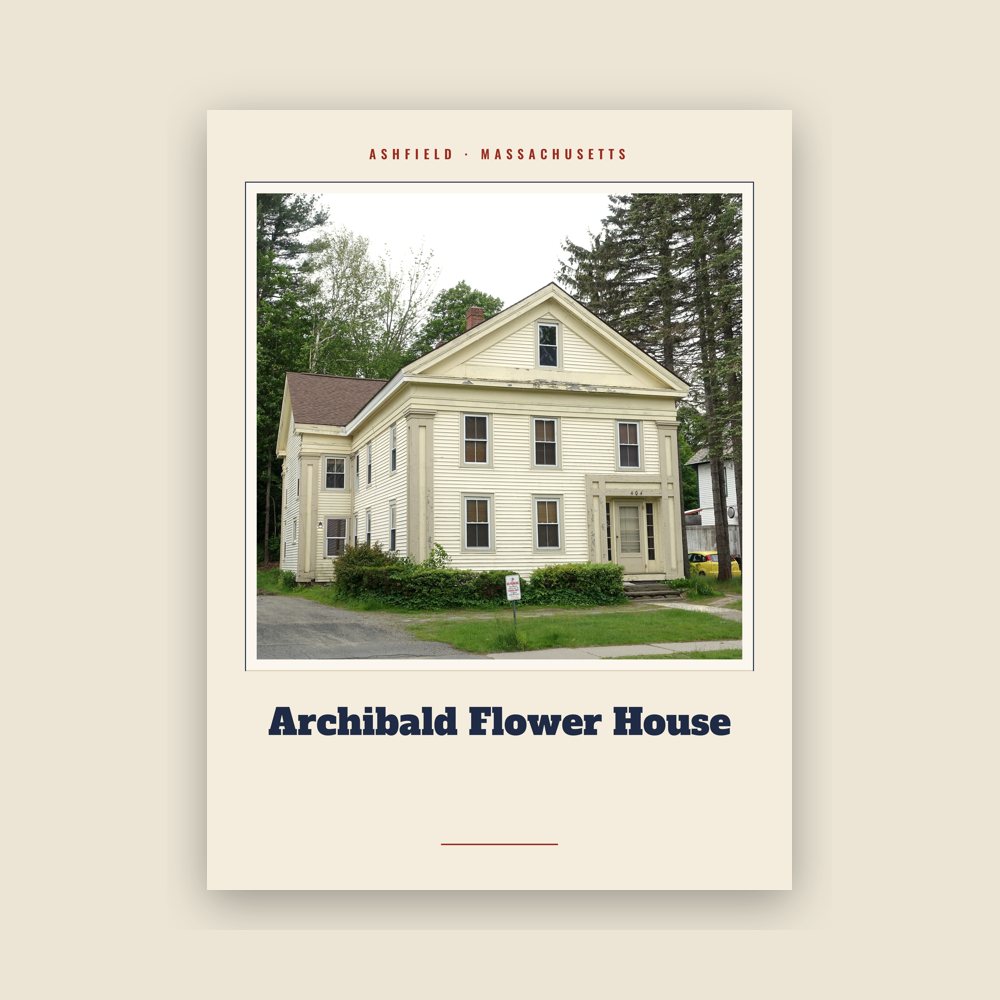 Ashfield Archibald Flower House Landmark Print