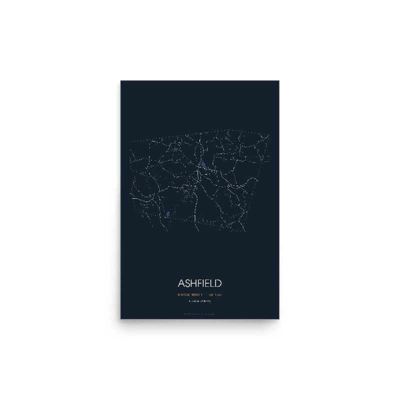 Ashfield Street Map Poster · Midnight