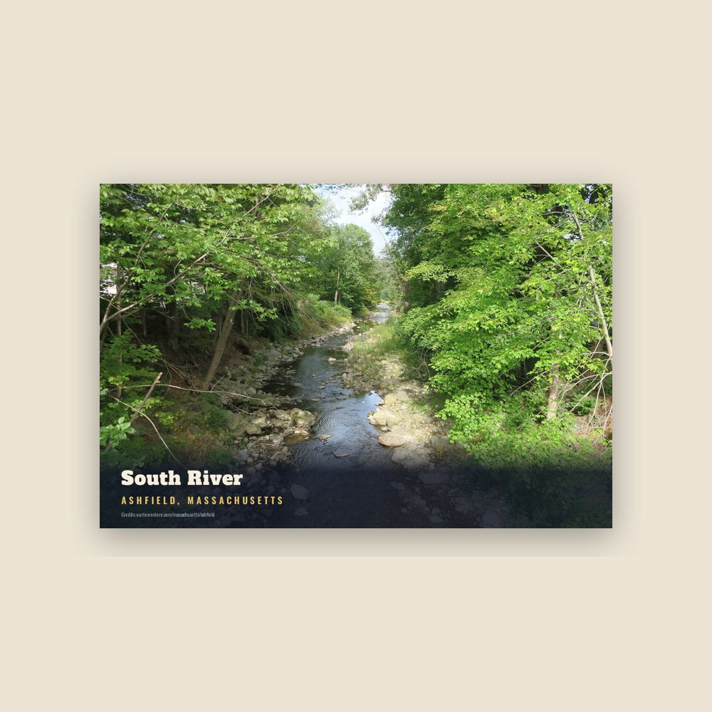 Ashfield South River Postcard