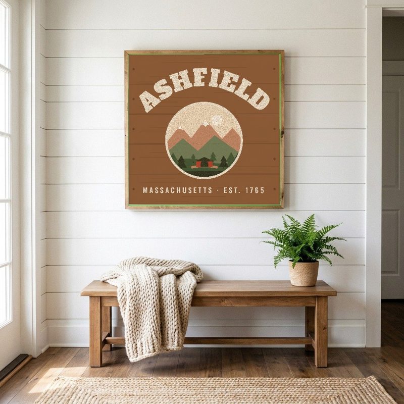 Ashfield Hometown Wood Sign