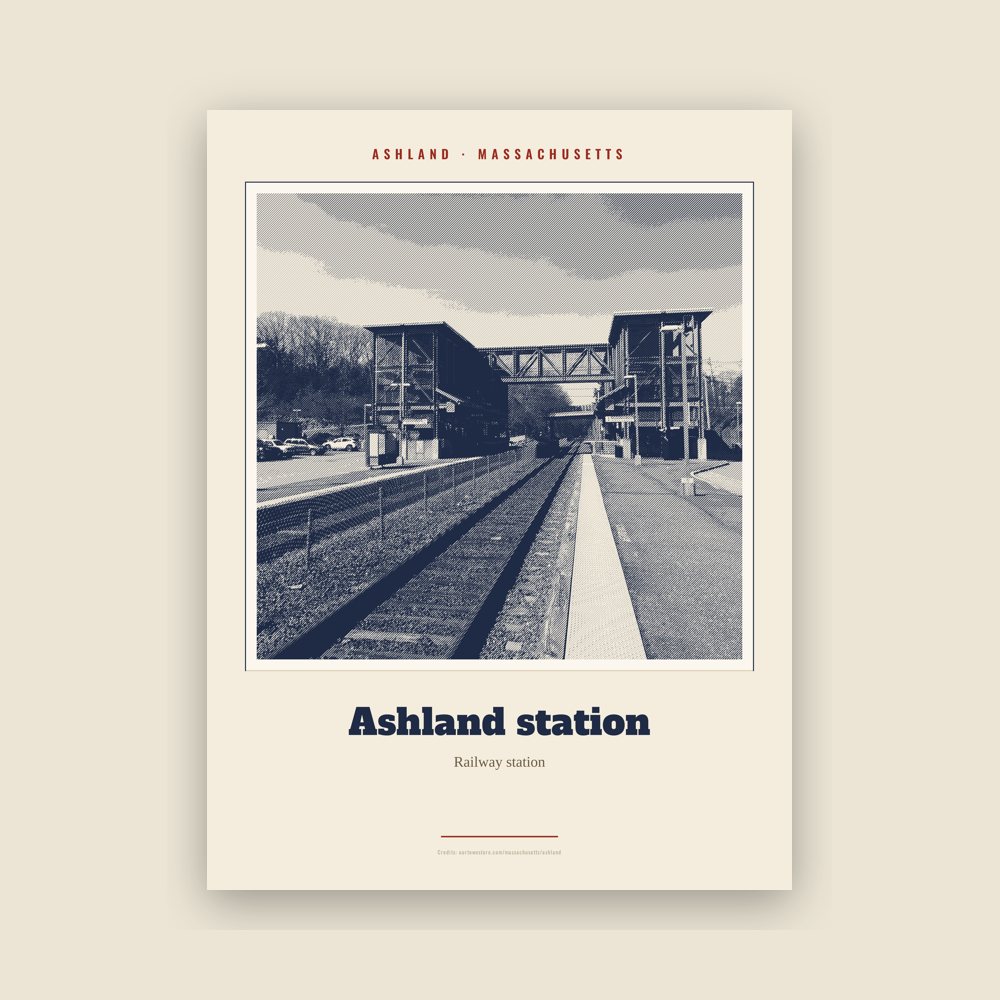 Ashland Ashland station Landmark Print