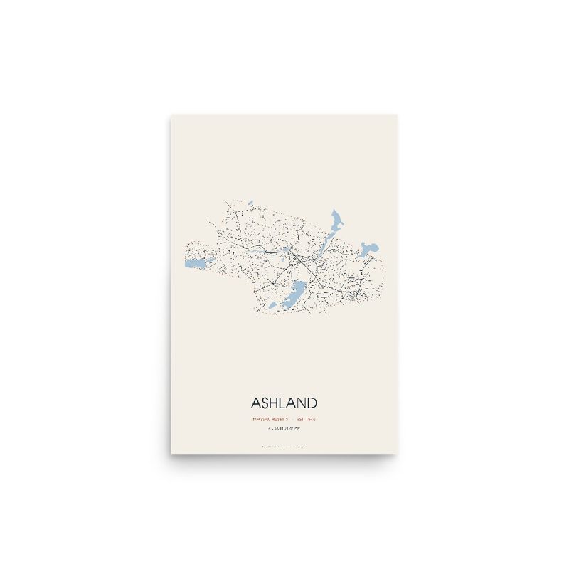 Ashland Street Map Poster · Linen