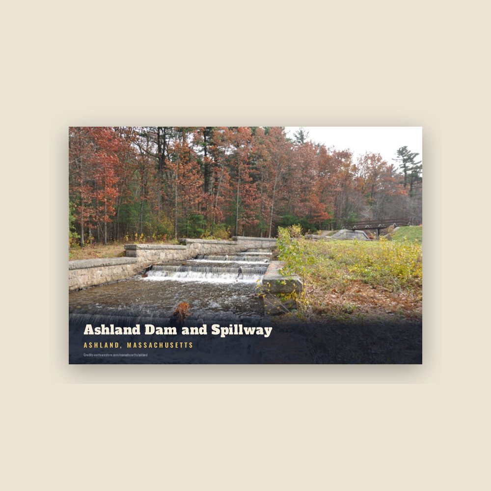Ashland Ashland Dam and Spillway Postcard