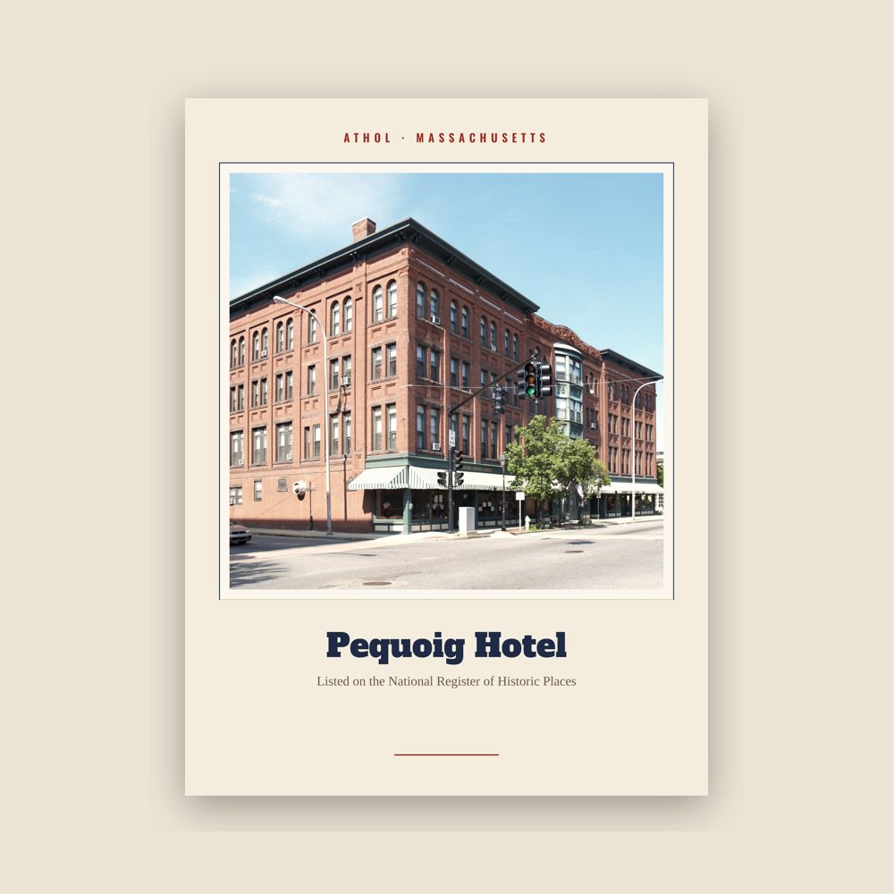 Athol Pequoig Hotel Landmark Print