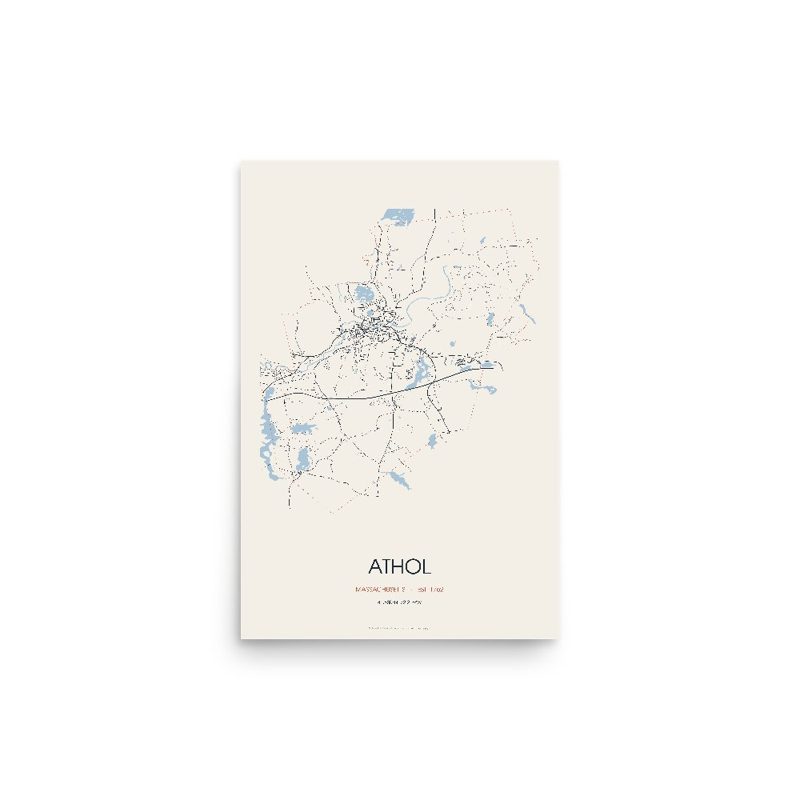 Athol Street Map Poster · Linen
