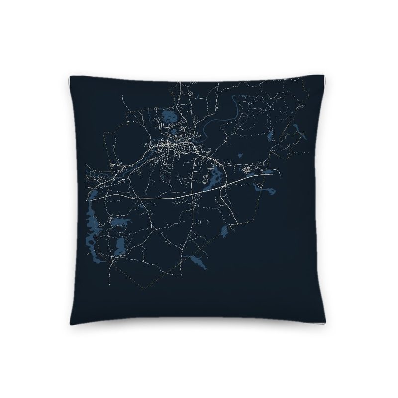 Athol Map Throw Pillow