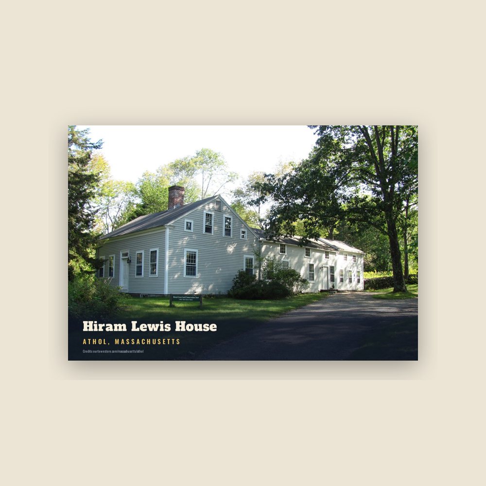 Athol Hiram Lewis House Postcard
