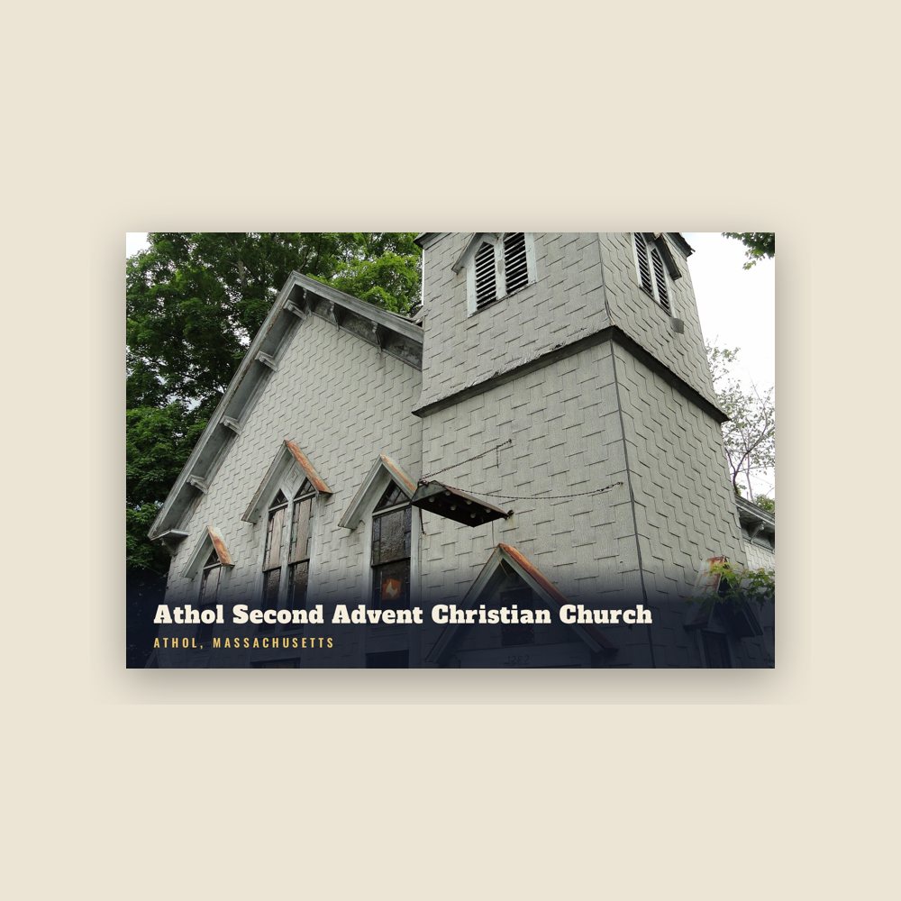 Athol Athol Second Advent Christian Church Postcard