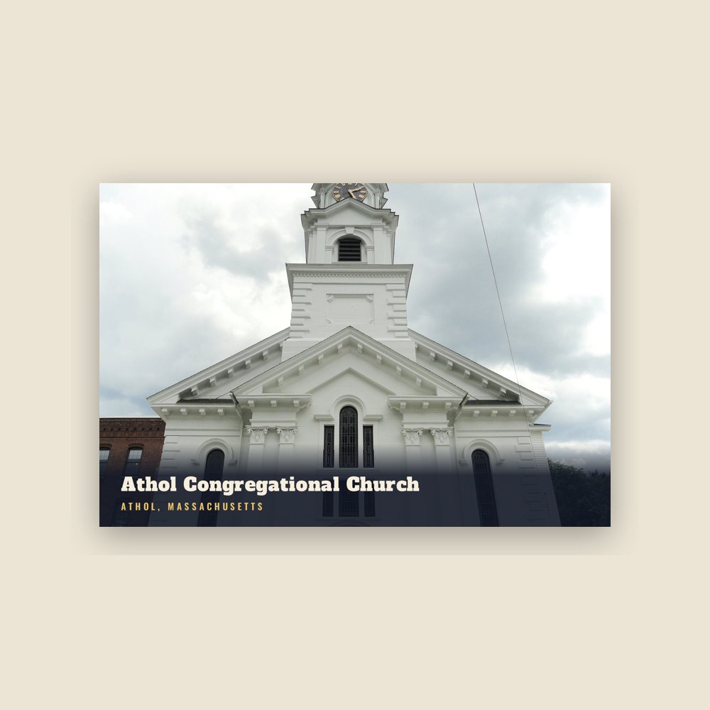 Athol Athol Congregational Church Postcard