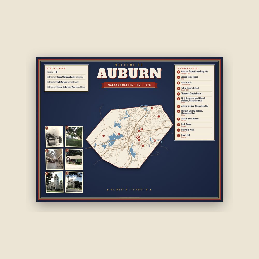 Auburn Map Placemat