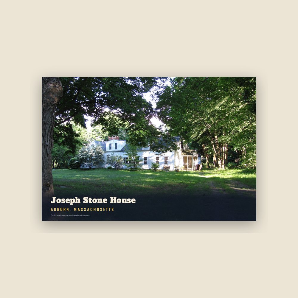 Auburn Joseph Stone House Postcard