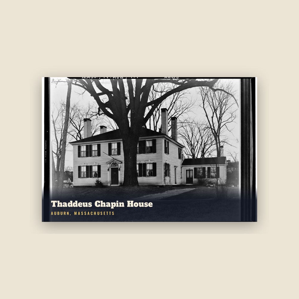 Auburn Thaddeus Chapin House Postcard