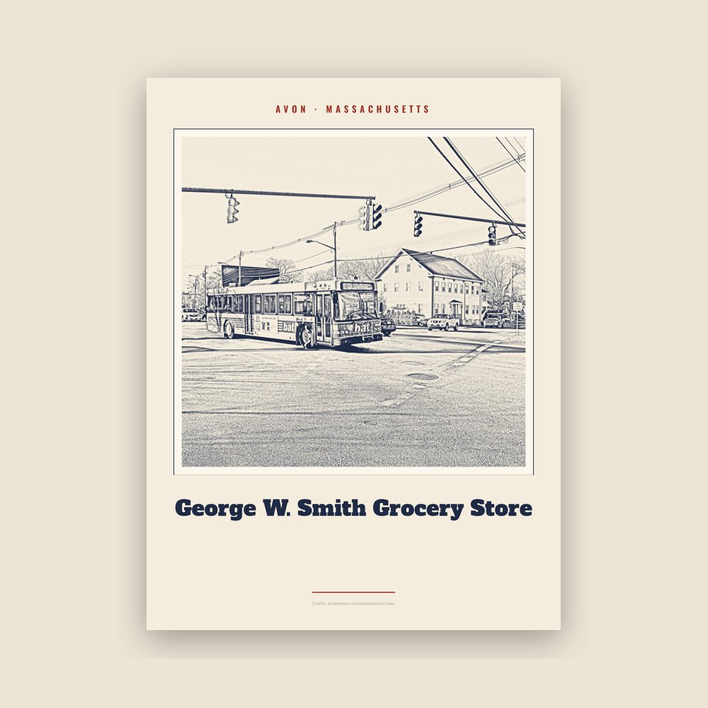Avon George W. Smith Grocery Store Landmark Print