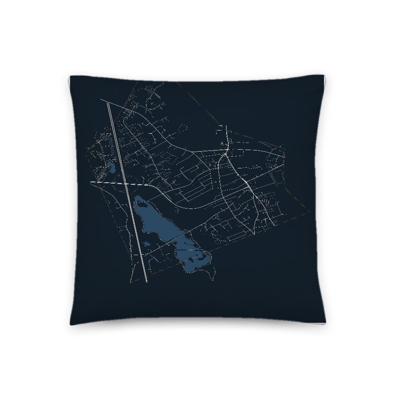 Avon Map Throw Pillow
