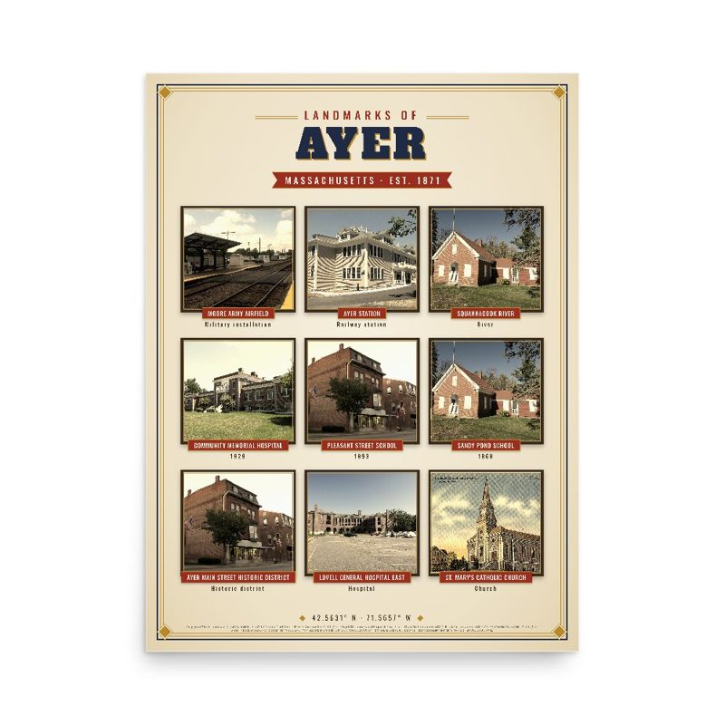 Ayer Landmarks Photo Poster