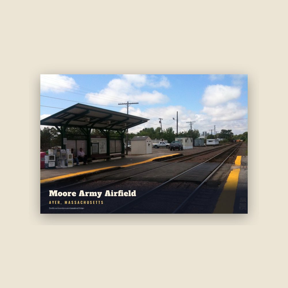 Ayer Moore Army Airfield Postcard
