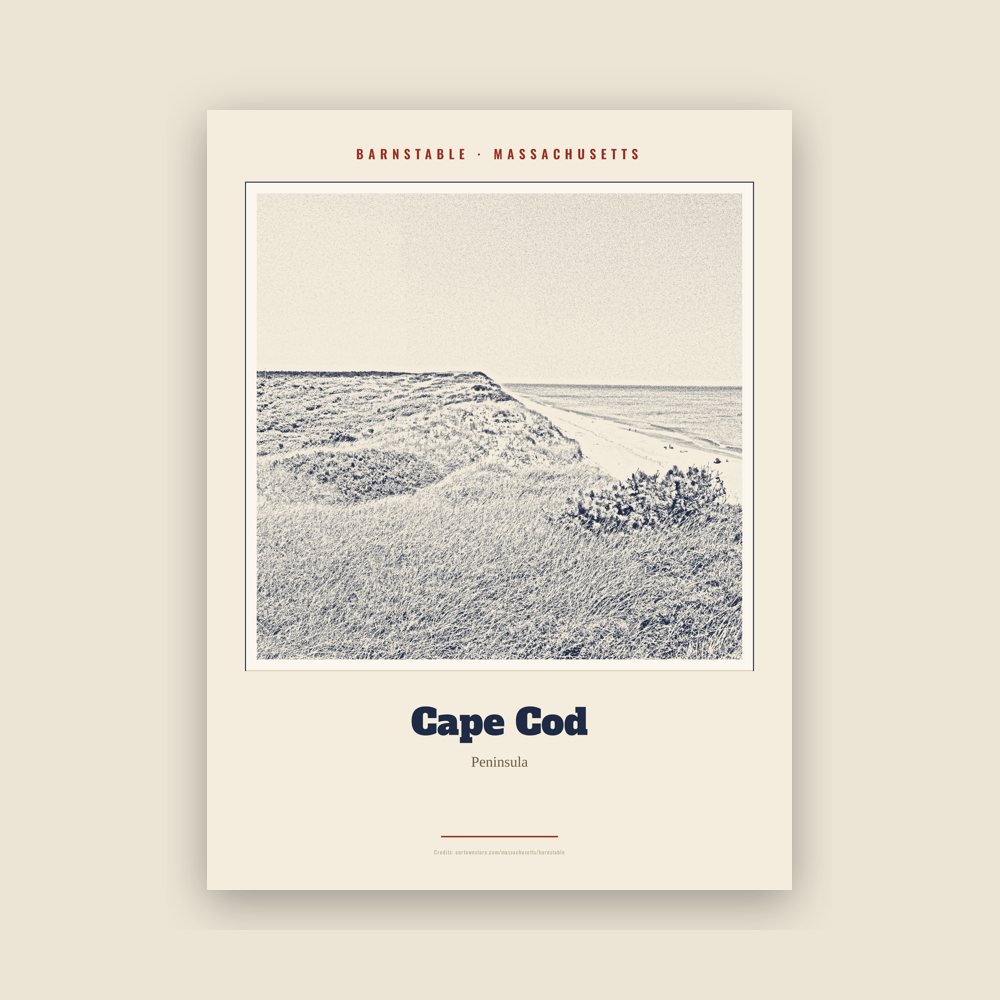 Barnstable Cape Cod Landmark Print