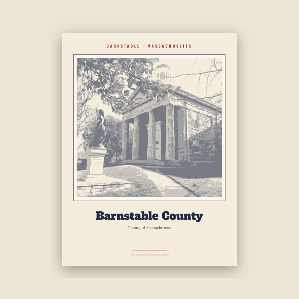 Barnstable Barnstable County Landmark Print