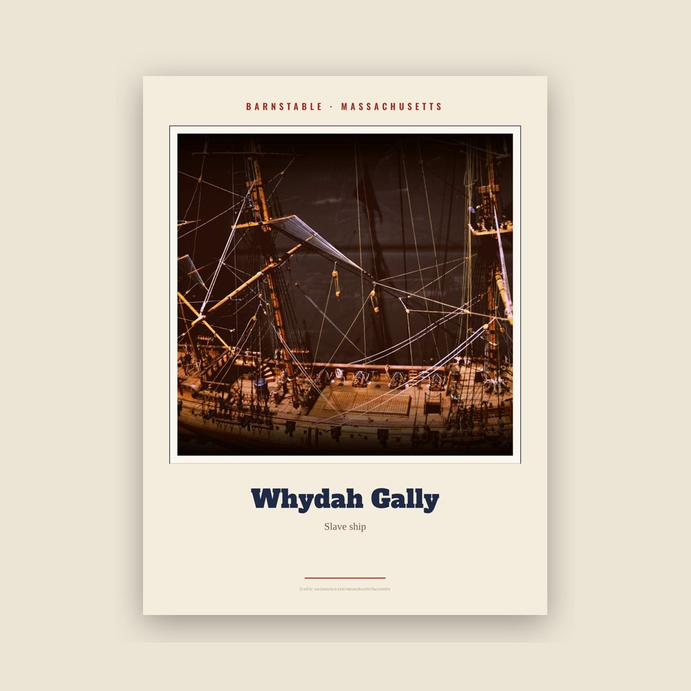 Barnstable Whydah Gally Landmark Print