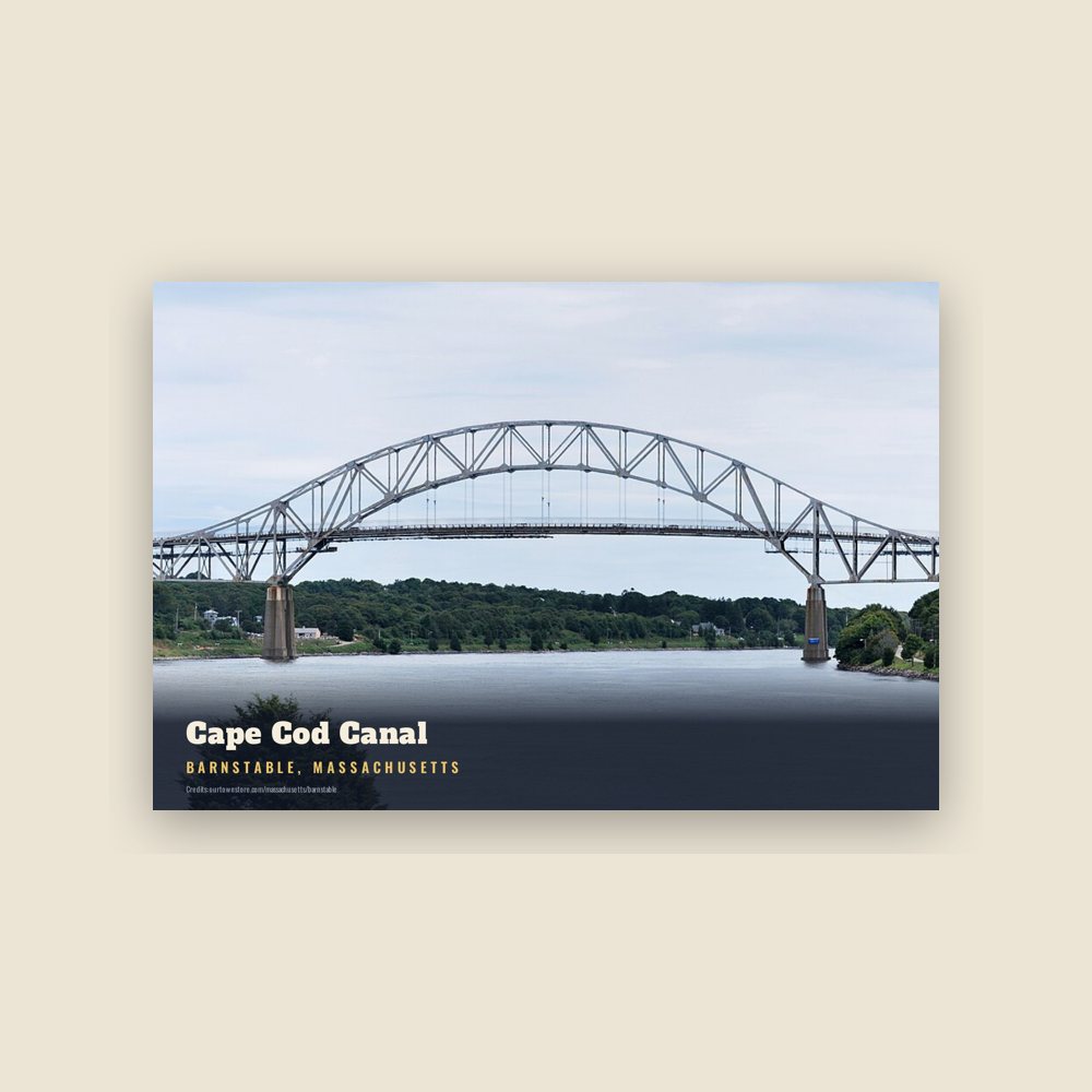 Barnstable Cape Cod Canal Postcard