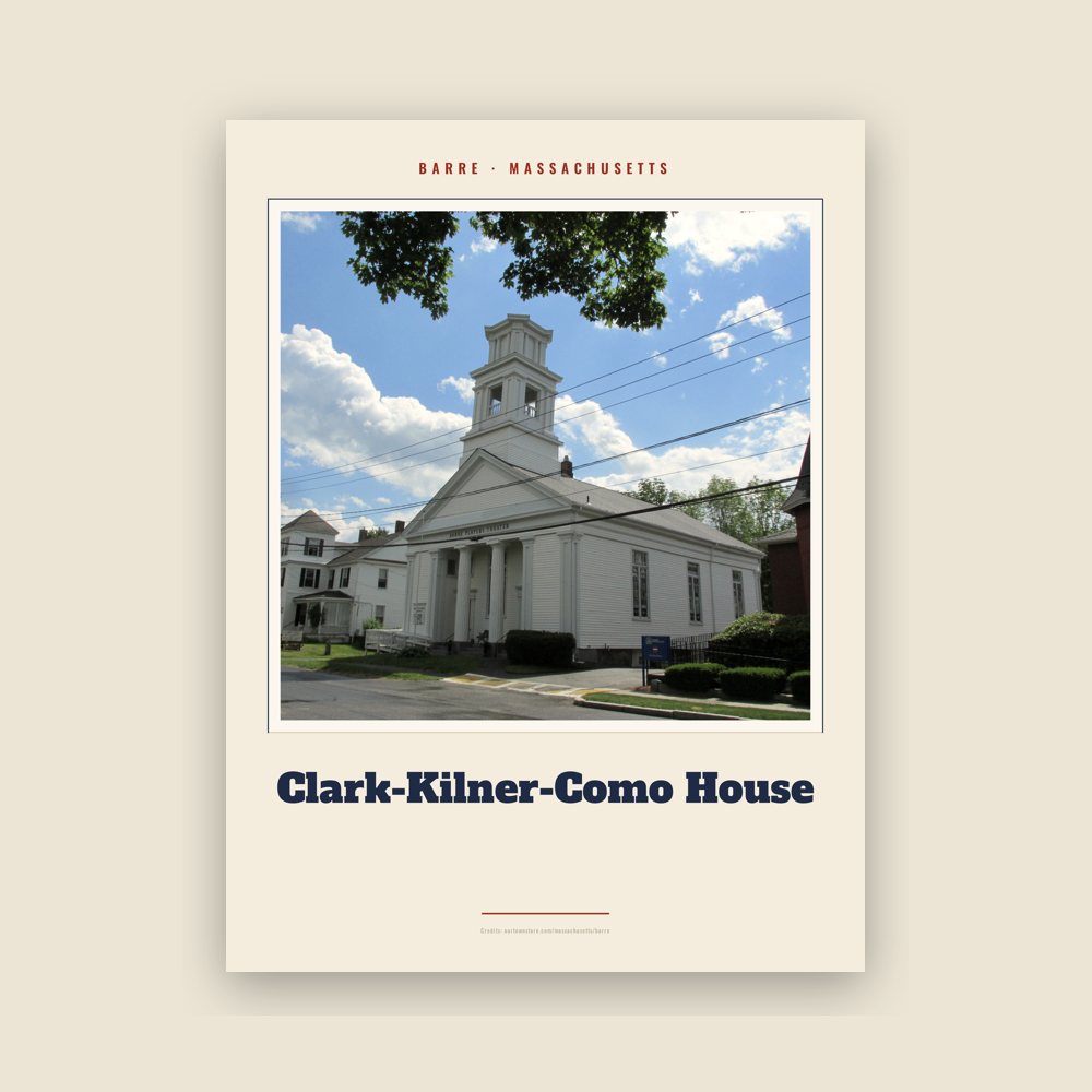 Barre Clark-Kilner-Como House Landmark Print