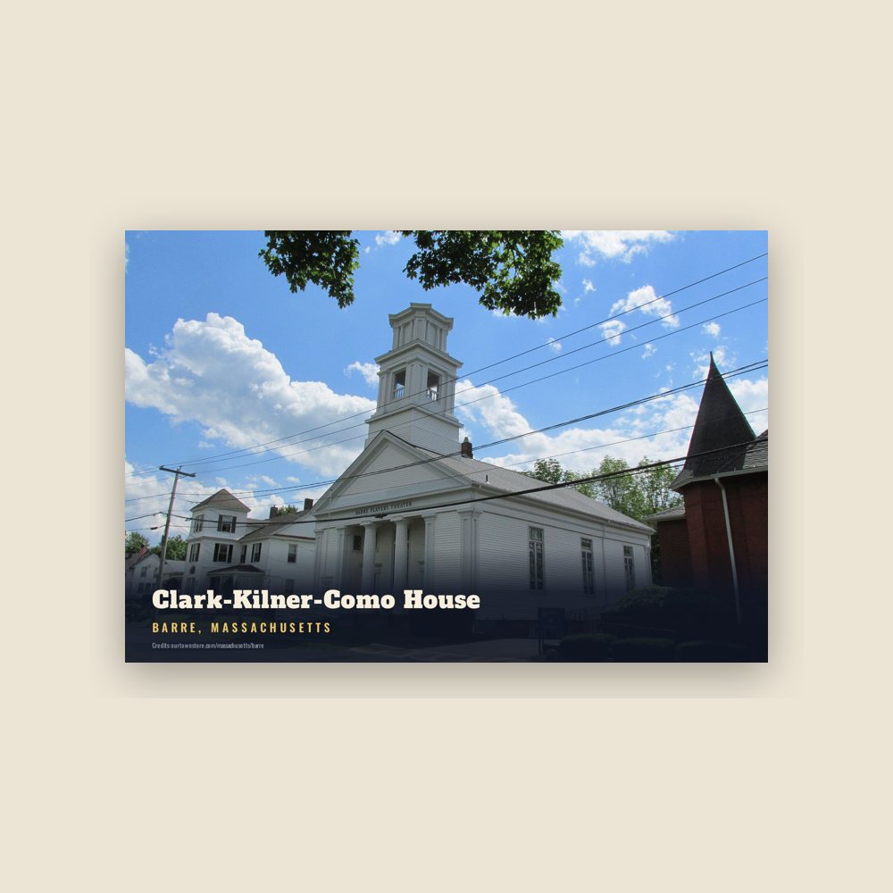 Barre Clark-Kilner-Como House Postcard