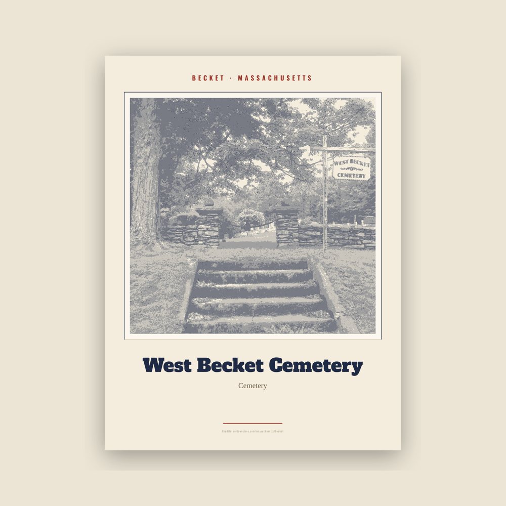 Becket West Becket Cemetery Landmark Print