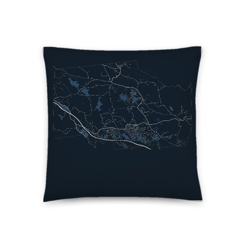 Becket Map Throw Pillow