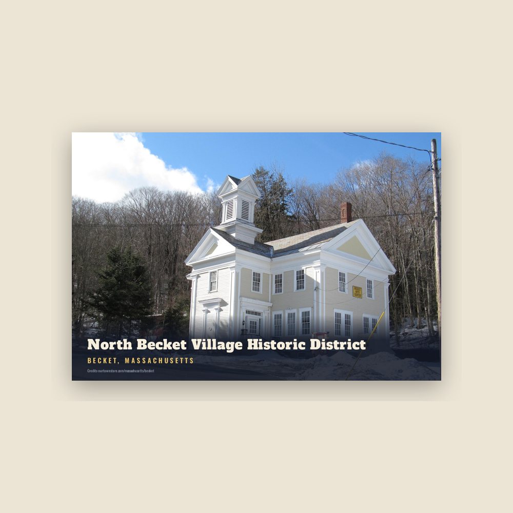 Becket North Becket Village Historic District Postcard