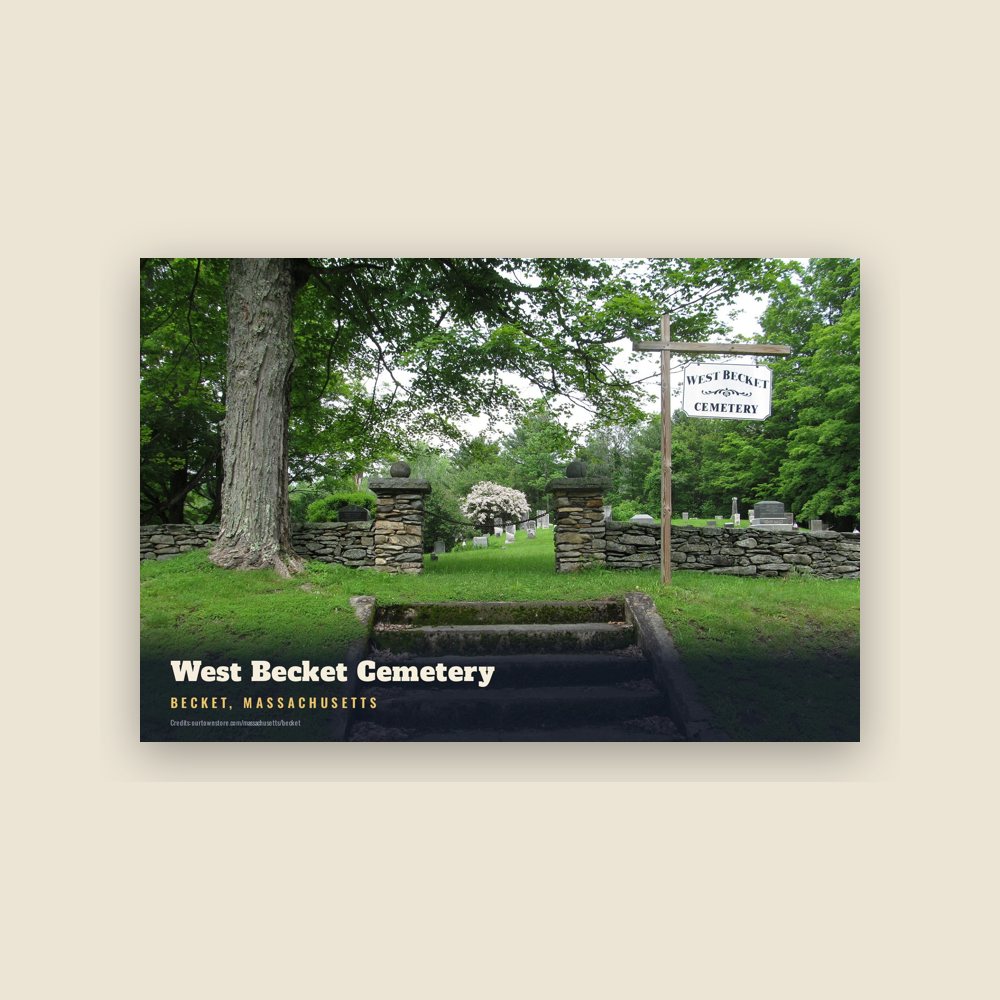 Becket West Becket Cemetery Postcard