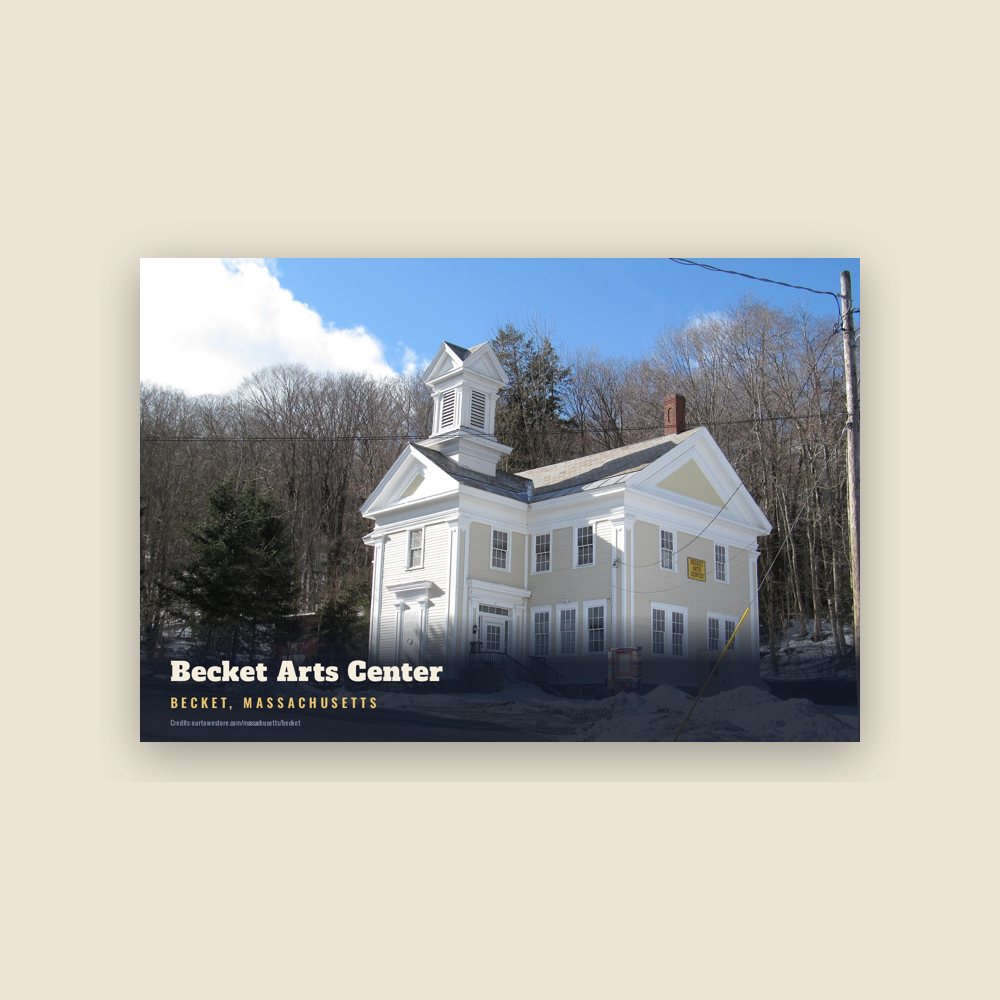 Becket Becket Arts Center Postcard