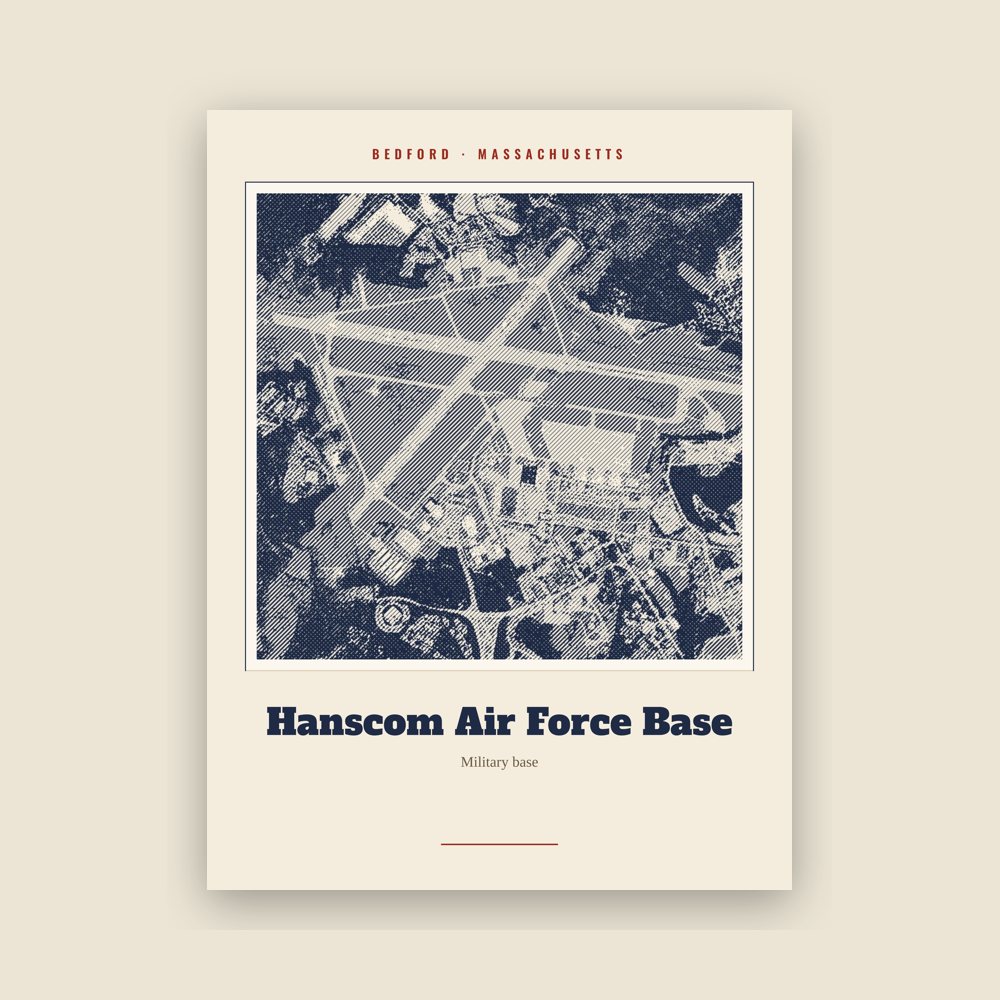 Bedford Hanscom Air Force Base Landmark Print