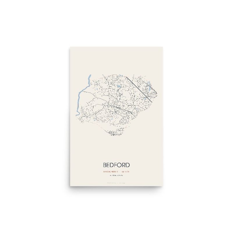 Bedford Street Map Poster · Linen