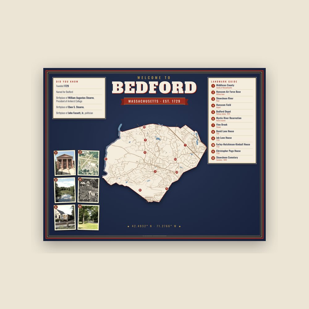 Bedford Map Placemat