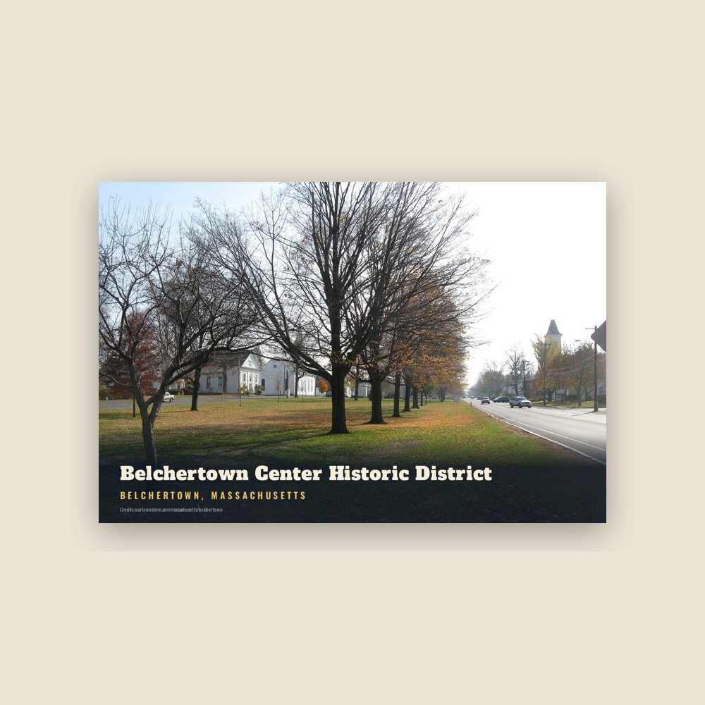 Belchertown Belchertown Center Historic District Postcard